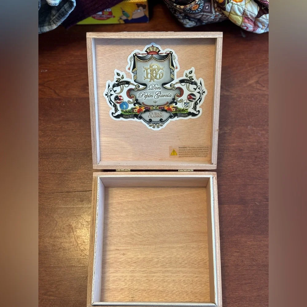 Wooden Cigar Treasure Stash Box